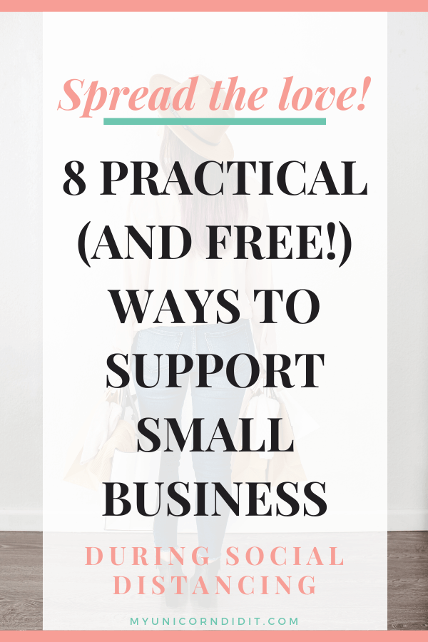 The best way to support your friends you own a small business