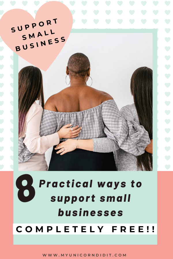 Support your friends and their small business in these 8 FREE ways!