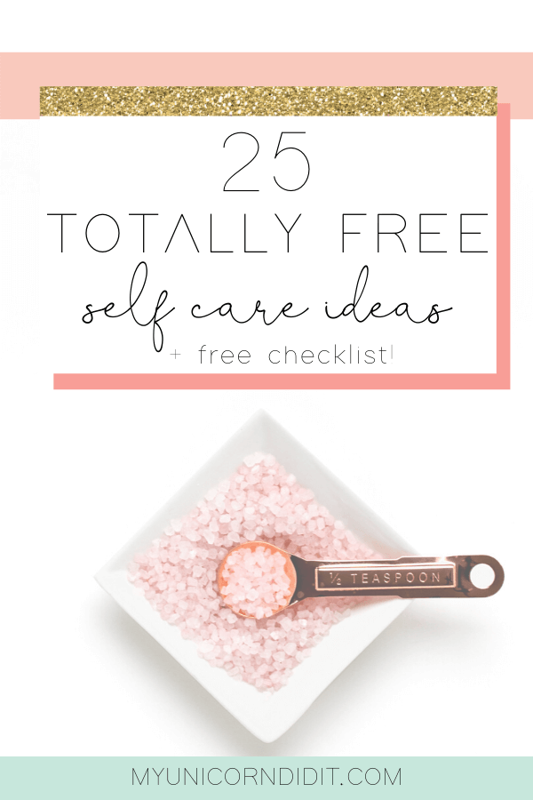 25 free self care ideas